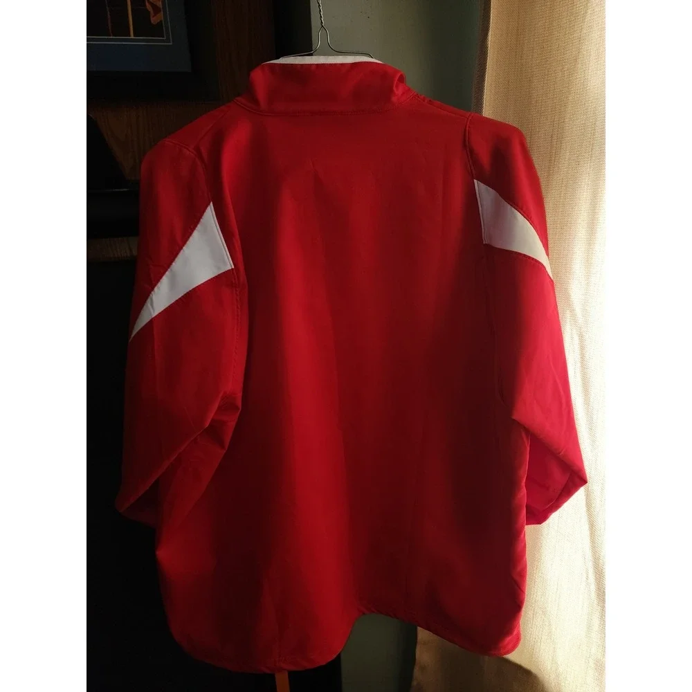 Lot Of 2 Men's Under Armour Wind Breaker 1/4zip  Jackets, Size XL Red And Blue